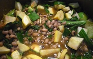 Black-Eyed Peas and Mixed Veggie Soup