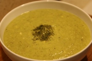 Creamless Leek and Asparagus Soup with Celeriac Root and Kefir
