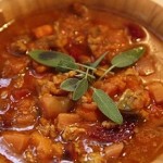 Roasted Root Vegetable and Turkey Soup
