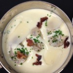 Chef Eric Brennan's Parsnip Vichyssoise with Poached Cotuit Oysters